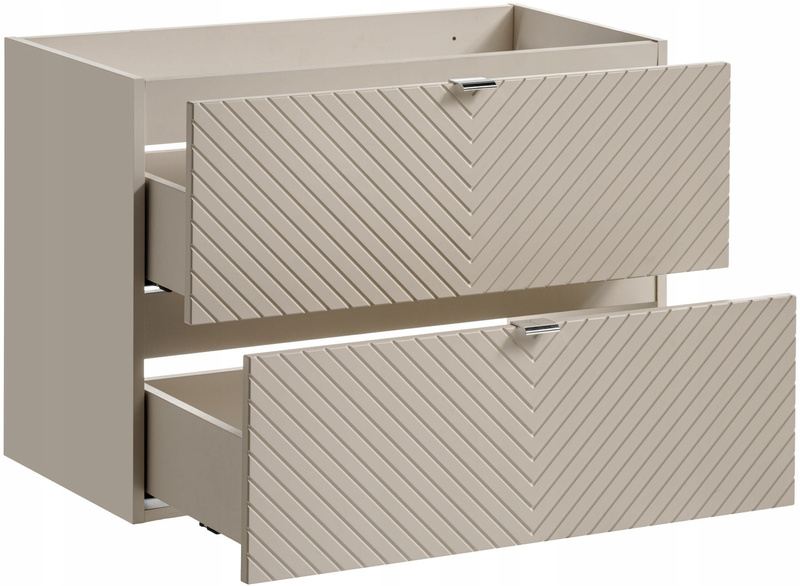 Zestaw meblowy 80cm z blatem, szuflady, Meble łazienkowe VIVA Kaszmir