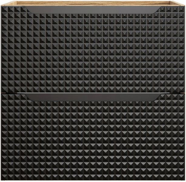 Szafka pod umywalkę 60cm, Meble łazienkowe LUXOR Dąb Olejowany / Czarny