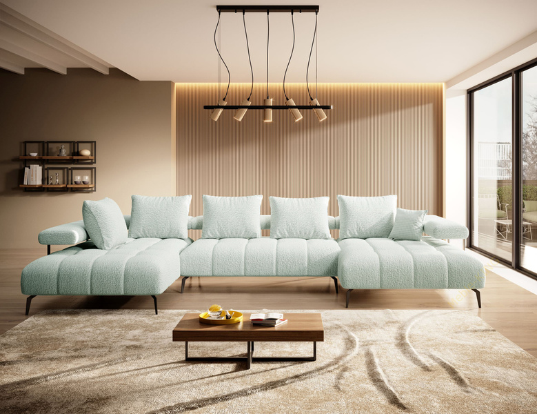 Narożnik MAGNETIC XL 371 cm, Elektryczny wysuw siedziska