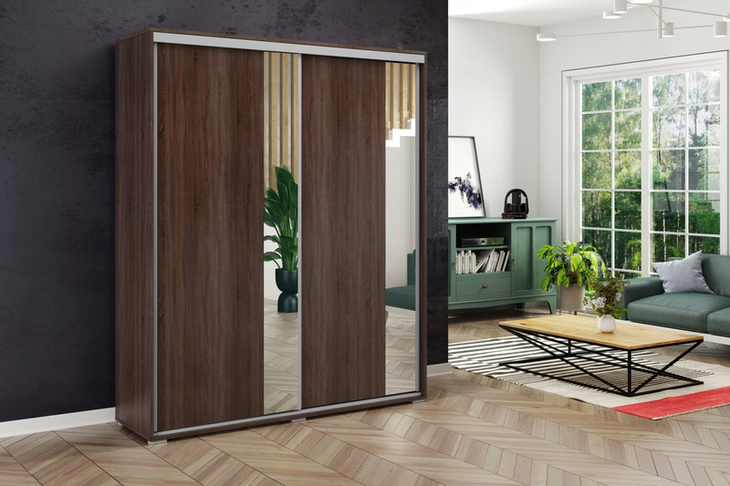 Szafa przesuwna A4 150 / 215 / 62 lustro, różne kolory i rozmiary