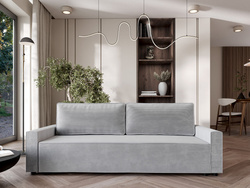 Sofa rozkładana MILA 220 cm, Kanapa z funkcją spania, Pojemnik