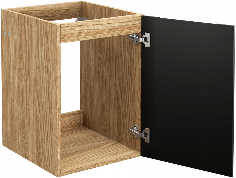 Szafka pod blat 40cm, 1 drzwi, Meble łazienkowe LUXOR Dąb Olejowany/Czarny