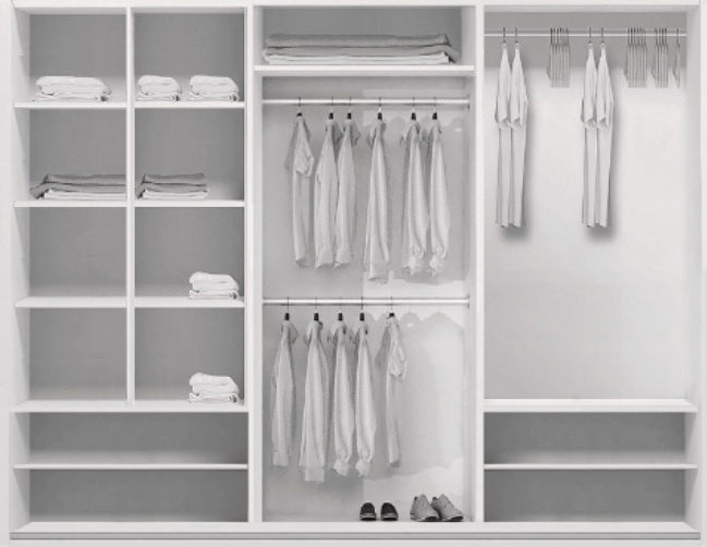 Szafa przesuwna A29 250 / 215 / 62 lustra, różne kolory i rozmiary