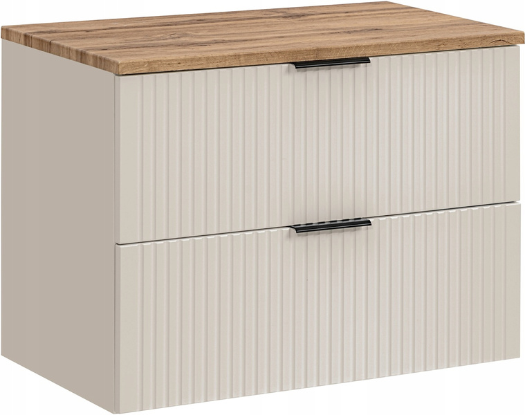 Zestaw szafki z blatem 80cm, Meble łazienkowe ADEL CASHMERE