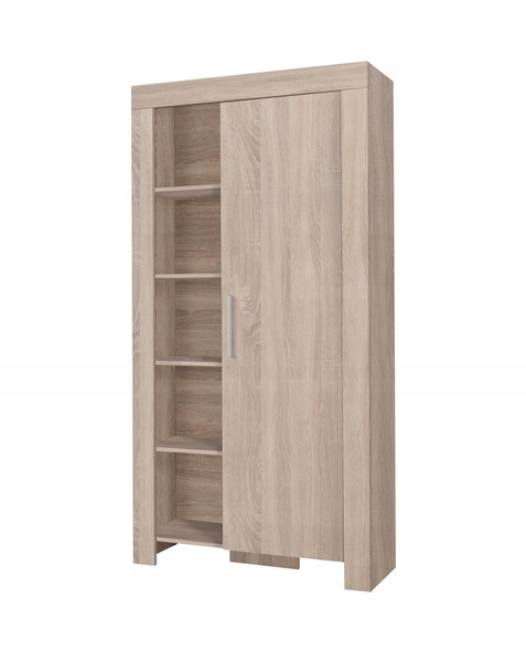 Regał CEZAR 4, Regał 100cm, Regał zamknięty, Meble do Salonu CEZAR, Biały