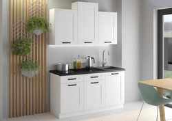 Meble kuchenne zestaw LUNA BIAŁY kuchnia szafki 150cm