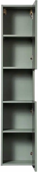 Słupek, szafka wysoka, 2 drzwi, Meble łazienkowe LINE REED GREEN Zielony