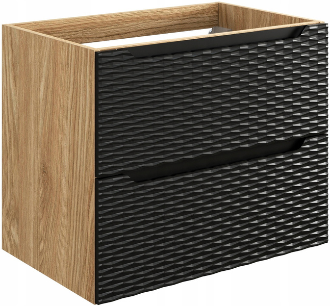 Szafka pod umywalkę 70cm, szuflady Meble łazienkowe OCEAN Beż/Dąb Olejowany