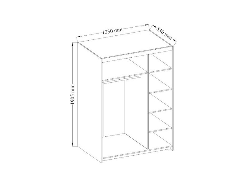 Szafa Elena 3D Dąb sonoma