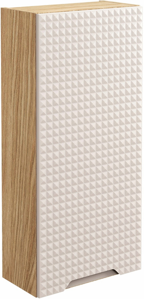 Szafka górna 35cm, 1 drzwi, Meble łazienkowe LUXOR Dąb Olejowany / Beż