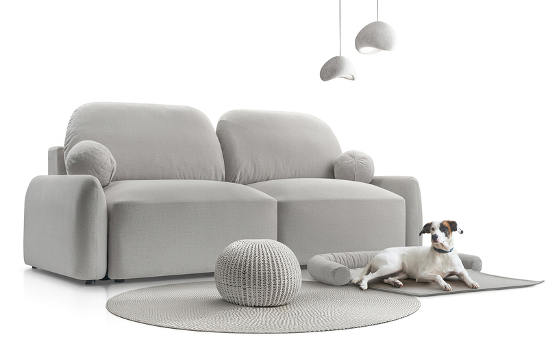 Kanapa Rozkładana, Sofa z funkcją spania SEVILLA 232 cm, Pokrowiec