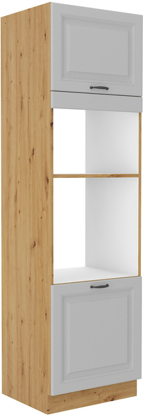 Szafka kuchenna STILO 60 DPM-210 2F BIAŁY MAT/DĄB ARTISAN