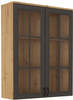 Nadstawka FLAWIA 100 2D Dąb Artisan / Grafit