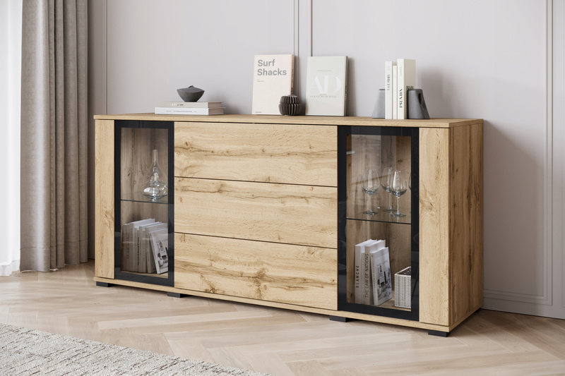 Komoda CARO 150cm Dąb Wotan