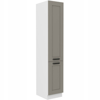 Szafka kuchenna słupek LUNA 40 DK-210 2F CLAY GREY / BIAŁY MAT