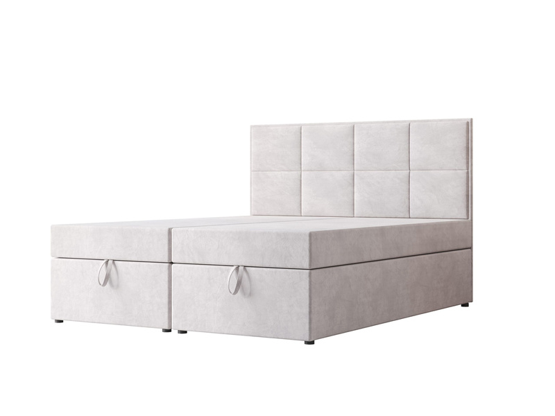 Łóżko tapicerowane, kontynentalne ROMA 140x200 cm, Sprężyny, Pojemniki, Rozmiary