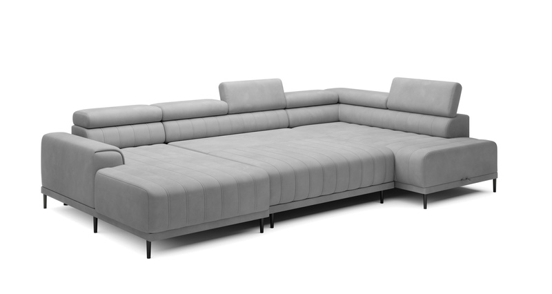 Narożnik z funkcją spania CALDO XL 342 cm, Pojemnik, System Puma