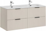 Zestaw szafek z umywalką dwukomorową 120cm, Meble łazienkowe ADEL CASHMERE
