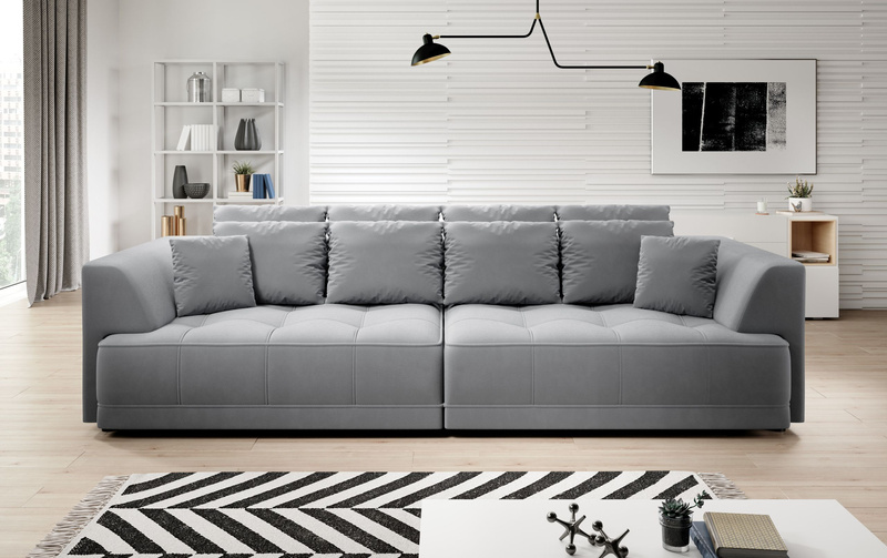 Sofa z funkcją spania TIGA BIGSOFA 302 cm, Elektryczny wysuw siedziska