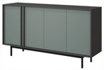 Komoda ALSY 6 163cm, Meble Pokojowe ALSY Antracyt / Dąb Olejowany