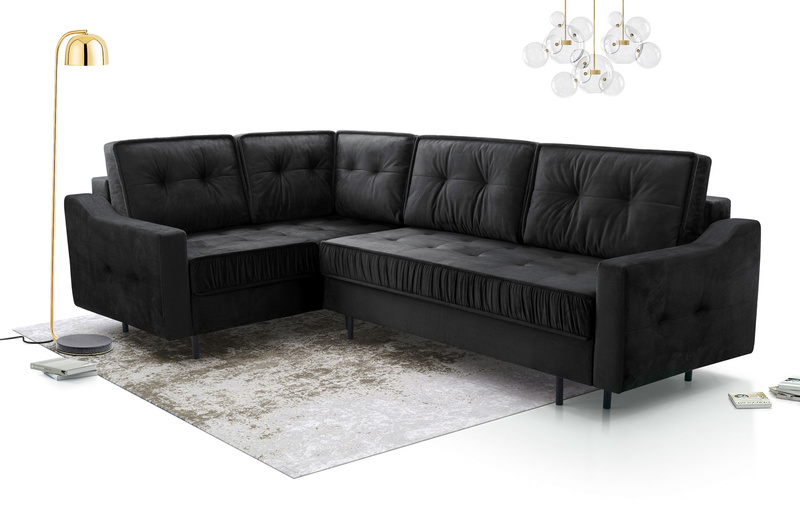 Narożnik z funkcją spania AKITA 289 cm, Rozkładany, 2xPojemnik, Rogówka