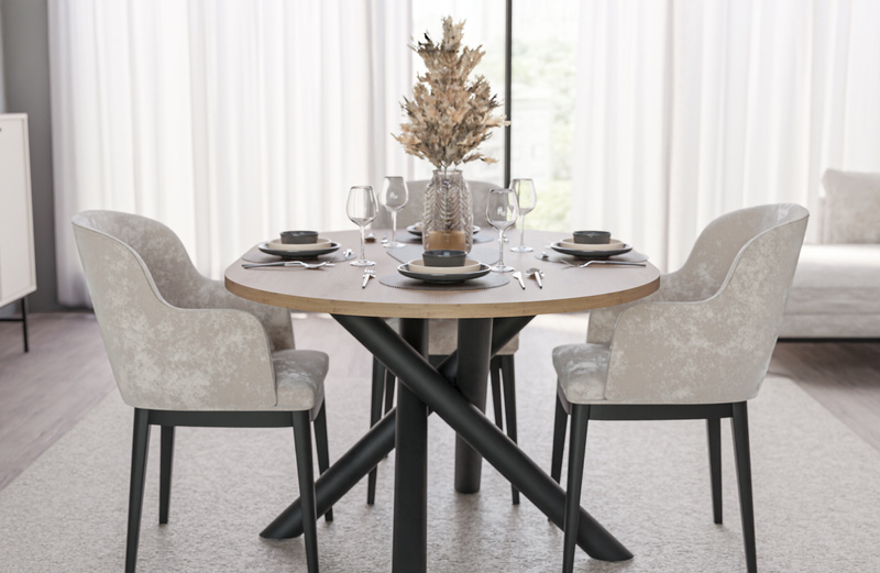 Stół OSLO 138x100cm Dąb Artisan