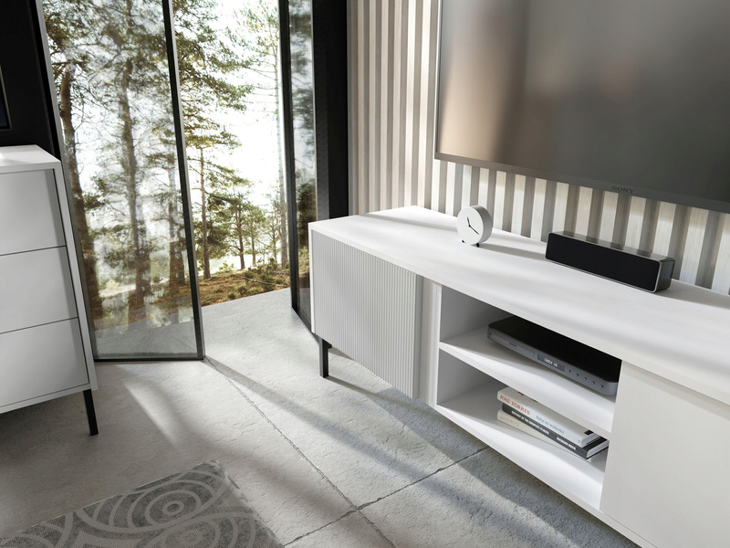 Komoda MIA 2, Komoda 145cm, Meble do Salonu MIA, MDF, Biała