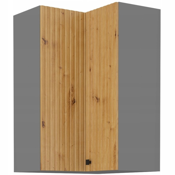 Szafka kuchenna górna narożna AVA 60x60 GN-90 (90°) 2F DĄB ARTISAN/ANTRACYT