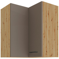 Szafka kuchenna górna BOLONIA 60x60 GN-72 2F (90°) TRUFFLE GREY/DĄB ARTISAN