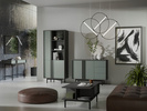 Szafka RTV ALSY 10 123cm, Meble Pokojowe ALSY Antracyt / Aloes
