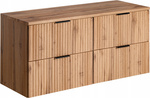 Zestaw szafek 120cm z blatem, Meble łazienkowe ADEL CZARNY