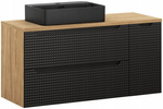 Umywalka nablatowa TRUST 55cm Czarny Mat