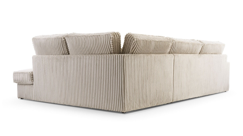 Duży Narożnik do salonu COBRA 314 cm, Rogówka, Ciepły SZTRUKS