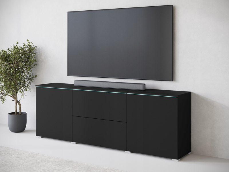 Szafka RTV VERA 181 Czarny Grafit