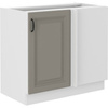 Szafka kuchenna dolna narożna STILO 105 ND 1F BB CLAYGREY/BIAŁY MAT