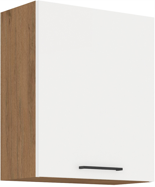 Meble kuchenne VIGO BIAŁY POŁYSK / DĄB LANCELOT 240cm zestaw