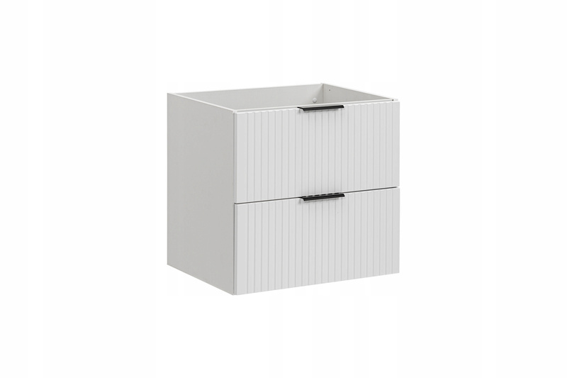 Meble łazienkowe ADEL WHITE 120, Umywalka dwukomorowa, Lustro, LED