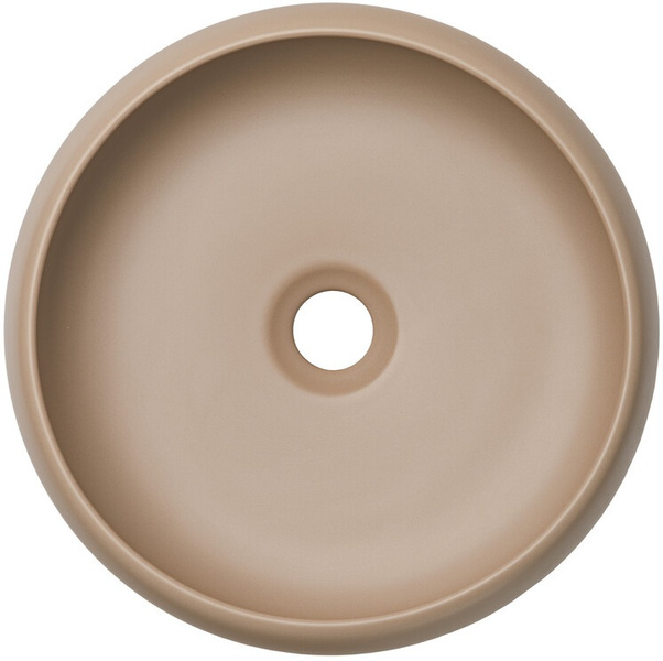 Umywalka nablatowa WIKI 36cm Cappuccino Mat