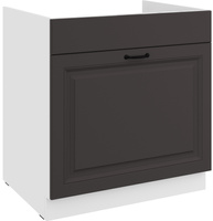 Szafka kuchenna dolna STILO 80 ZL 1S BB GRAFIT MAT/BIAŁY MAT
