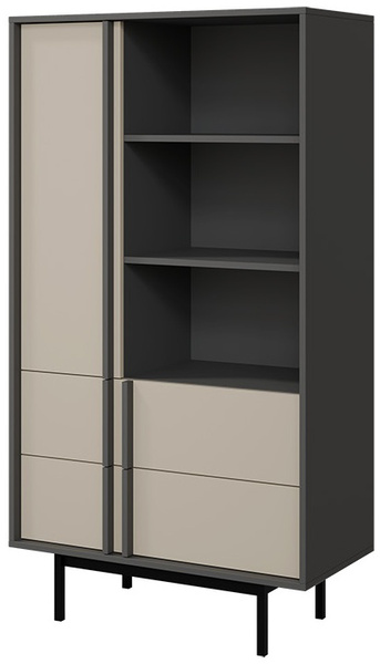 Regał ALSY 4 83cm, Meble Pokojowe ALSY Antracyt / Aloes