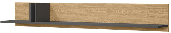 Półka ALSY 14 150cm, Meble Pokojowe ALSY Antracyt / Beż Jasny