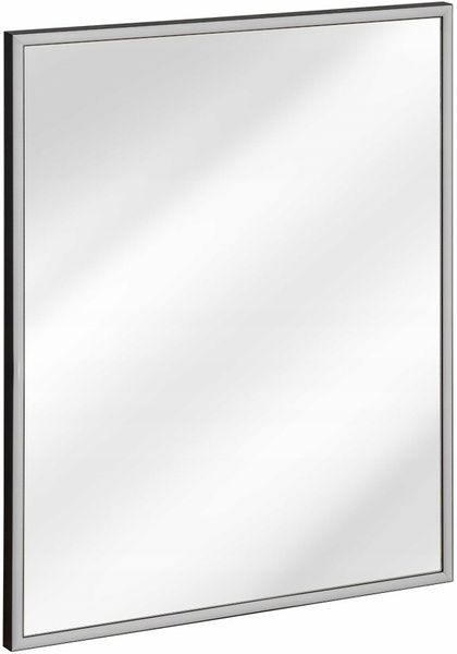 Zestaw 80cm blat lustro słupek umywalka Meble łazienkowe TALIA Dąb / Czarny