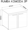 Komoda Rumba 2F dąb lefkas