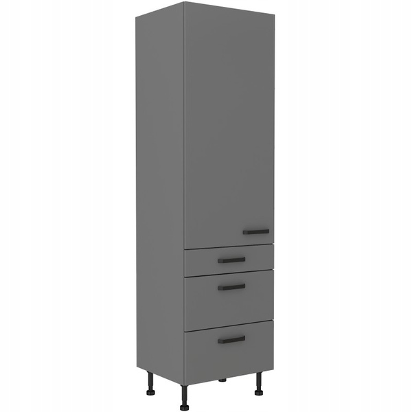 Szafka kuchenna NESSA 60 DKS-215 3S 1F ANTRACYT