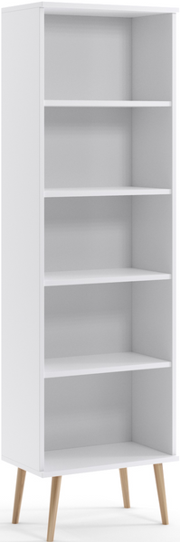 Regał BOHO drewniane nogi BIAŁY MAT