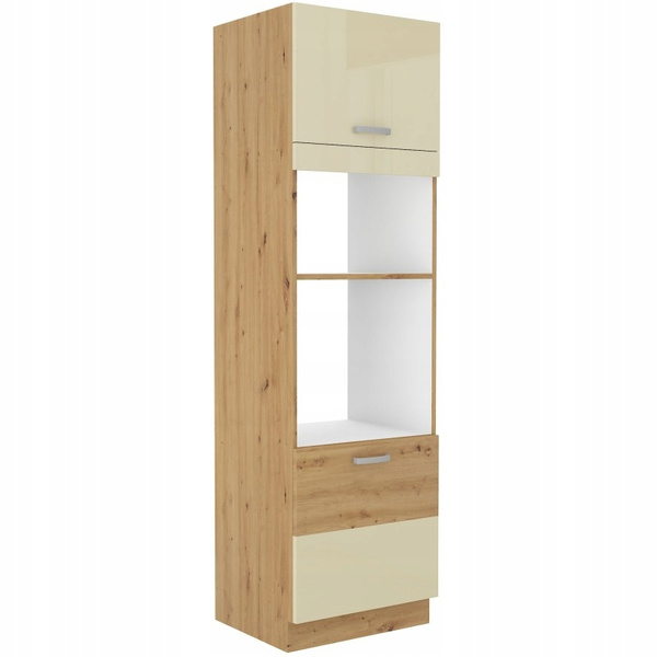 Szafka kuchenna ARTISAN 60 DPM-210 2F KREM POŁYSK / DĄB ARTISAN