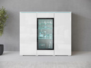 Witryna VERA HIGHBOARD 120 Biały / Biały Połysk
