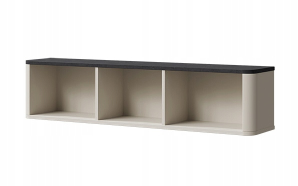 Półka MARLY 20 127cm, Meble Pokojowe MARLY, KASZMIR / SZARY KAMIEŃ