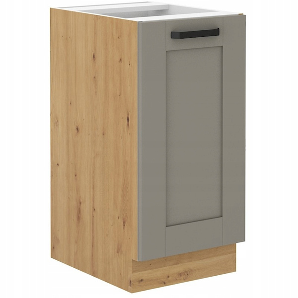 Szafka kuchenna dolna LUNA 40 D 1F BB CLAY GREY / DĄB ARTISAN
