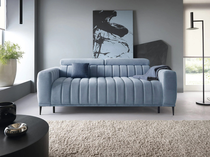 Sofa z funkcją spania GANDI C 227 cm, System włoski, Zagłówki